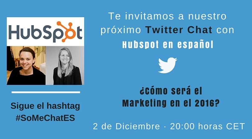 Marketing digital online Twitter chat Hubspot
