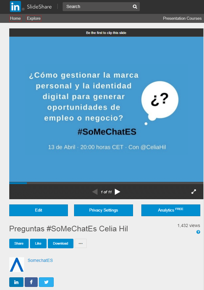 Herramientas de marketing digital slideshare hashtag