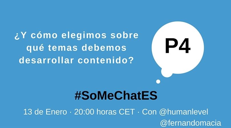 #SoMeChatES pregunta 4 Twitter chat Fernando Maci&aacute;