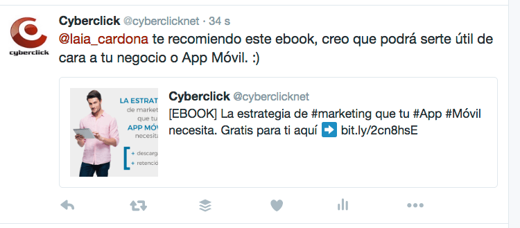 Tuits directos para captar clientes en Twitter