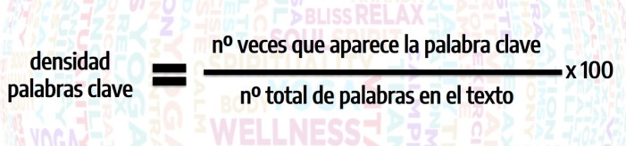Densidad de palabras clave f&oacute;rmula