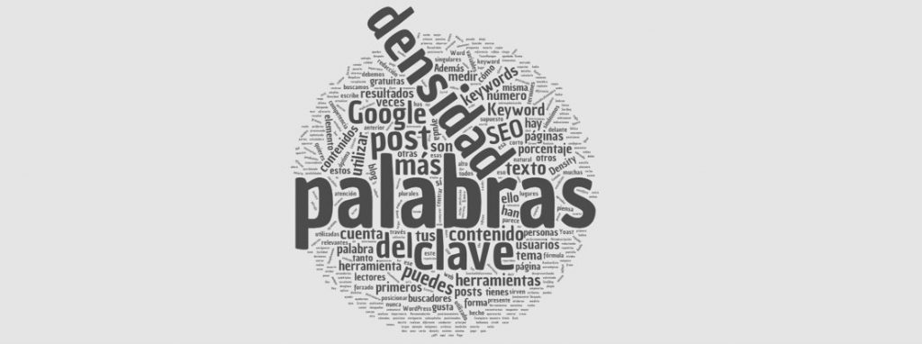 Densidad de palabras clave nube de palabras