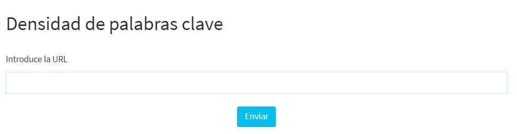 Densidad de palabras clave Seom&aacute;tica