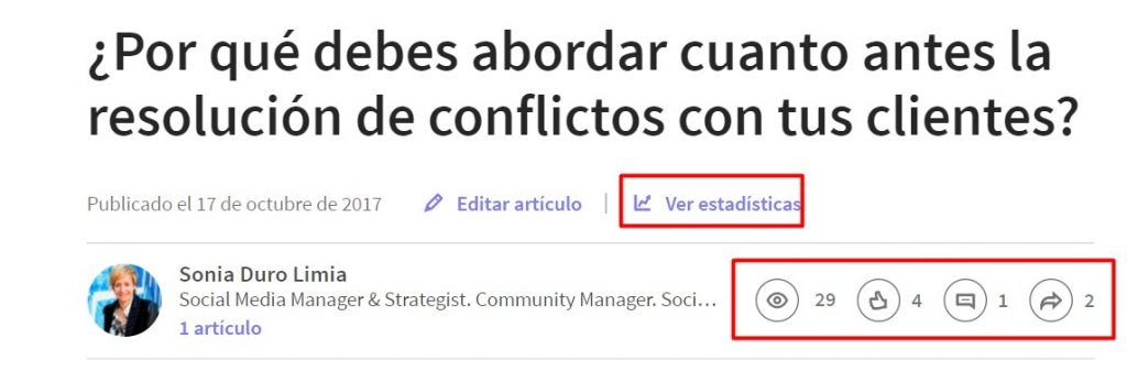 Anal&iacute;tica LinkedIn Pulse